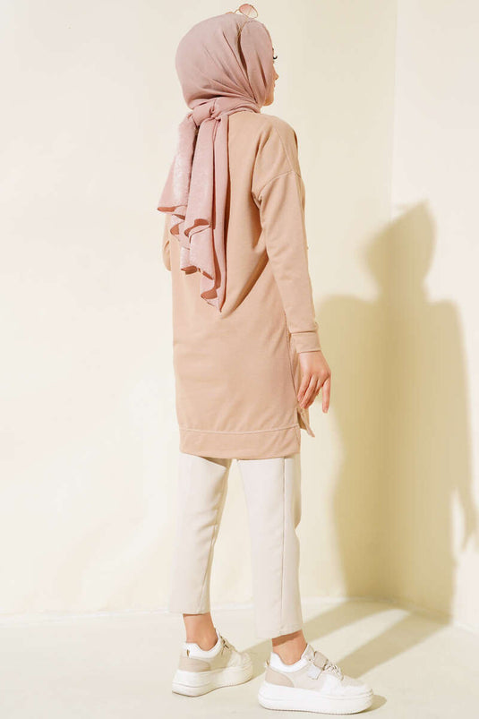 Salaş Armalı Tunik Bej