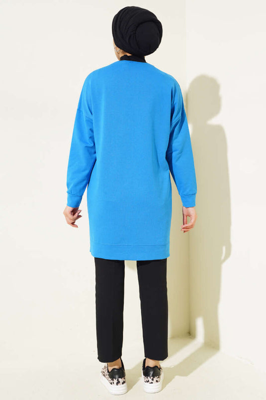 Tunique ample brodée Bondi Blue