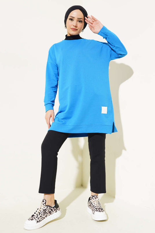 Tunique ample brodée Bondi Blue