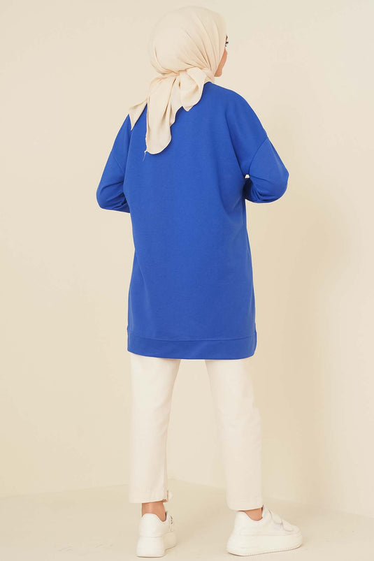 Tunique brodée décontractée Saxe