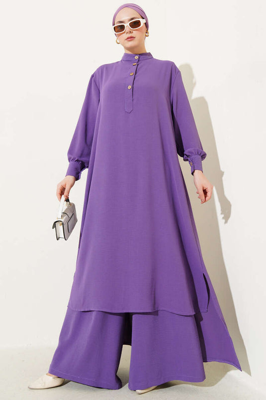 Casual Two Piece Suit Lilac