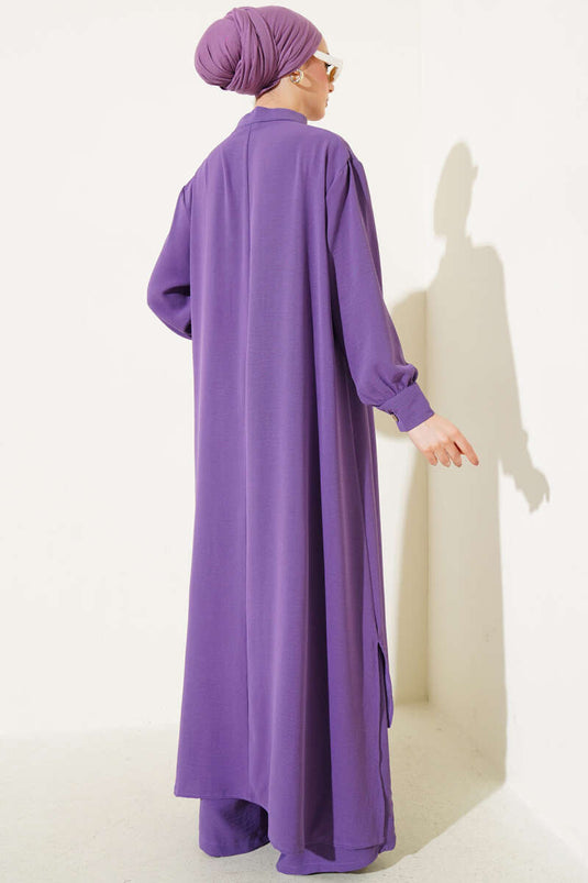 Casual Two Piece Suit Lilac