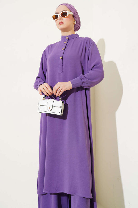 Casual Two Piece Suit Lilac