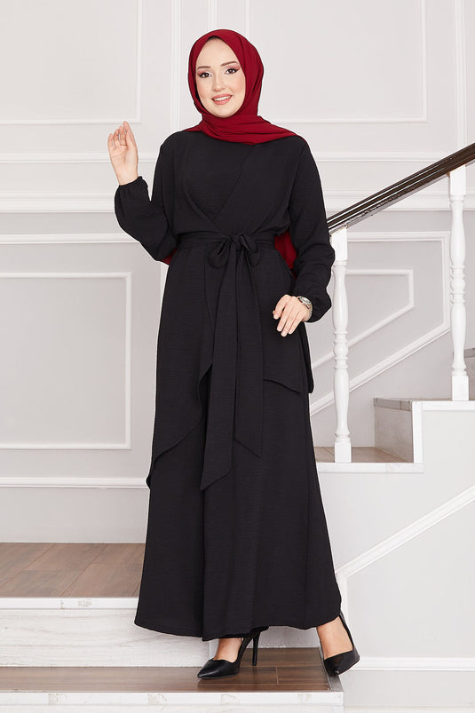 Costume deux pièces décontracté Aerobin Hijab noir