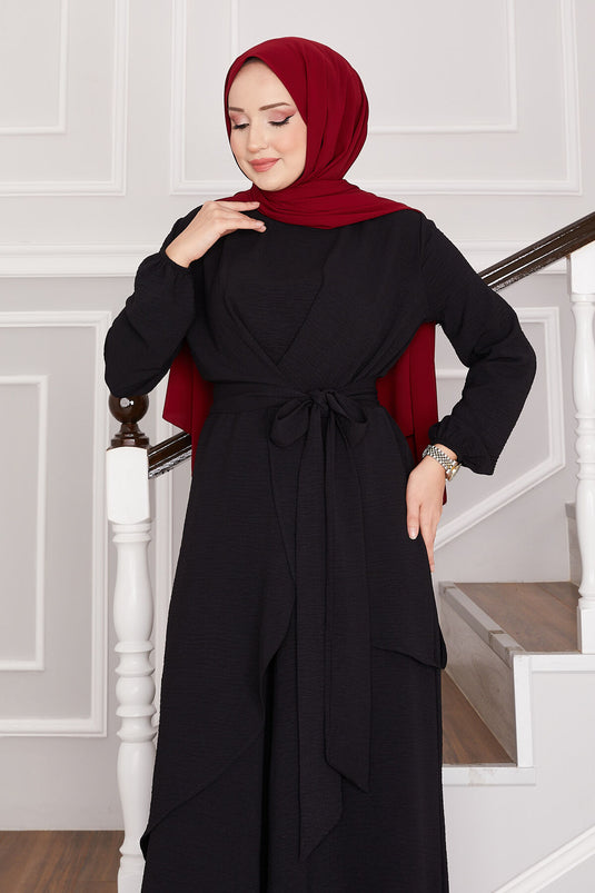 Costume deux pièces décontracté Aerobin Hijab noir