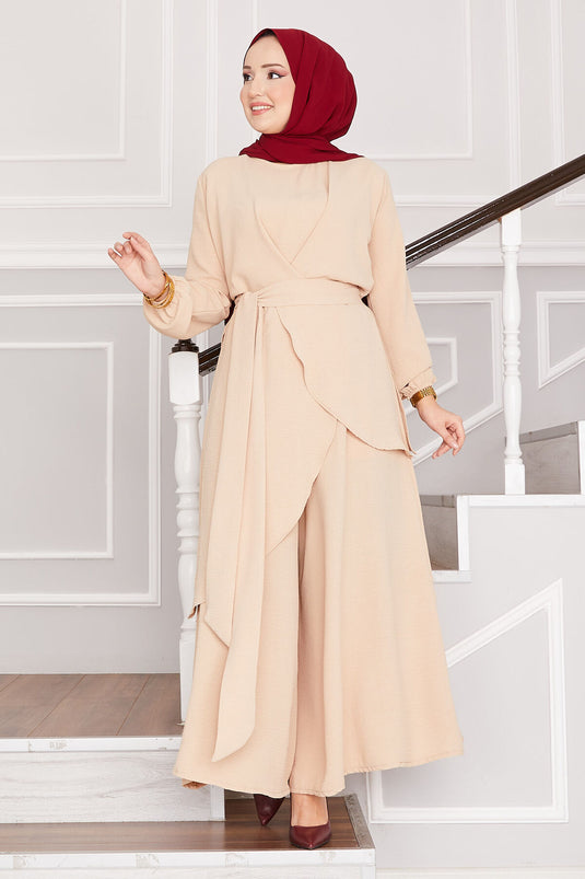 Salaş Kalıp Aerobin Tesettür İkili Takım Vizon