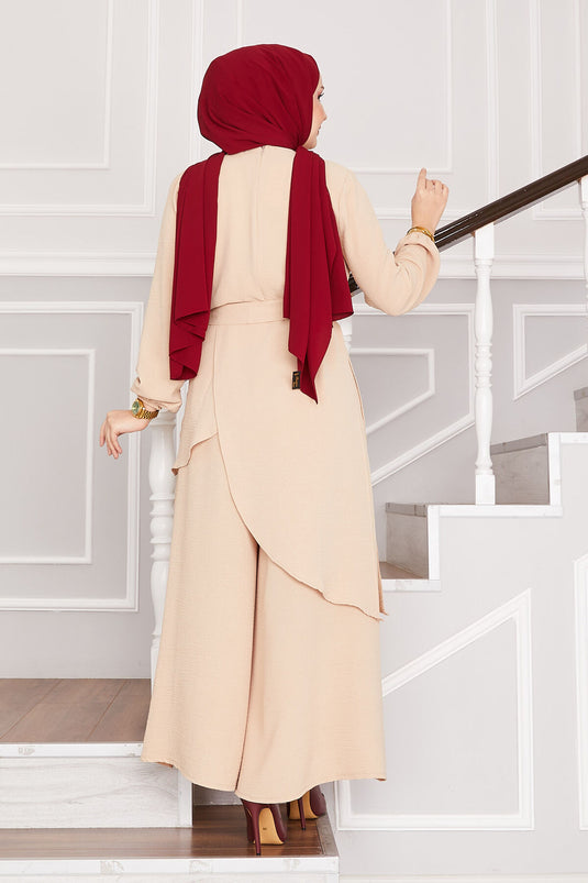 Salaş Kalıp Aerobin Tesettür İkili Takım Vizon