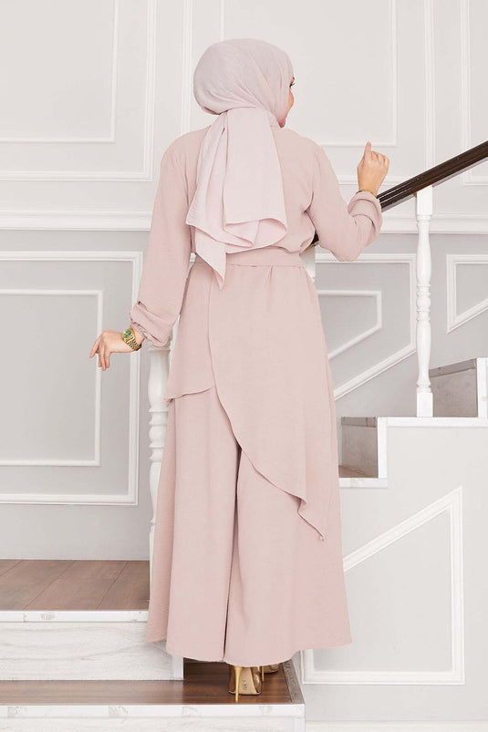 Ensemble hijab deux pièces décontracté Aerobin à motif pierre