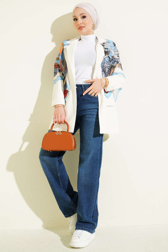Pantalon en jean ample avec élasthanne