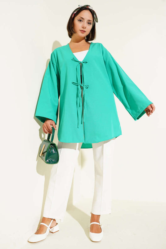Salaş Önden Bağlamalı Kimono Benetton