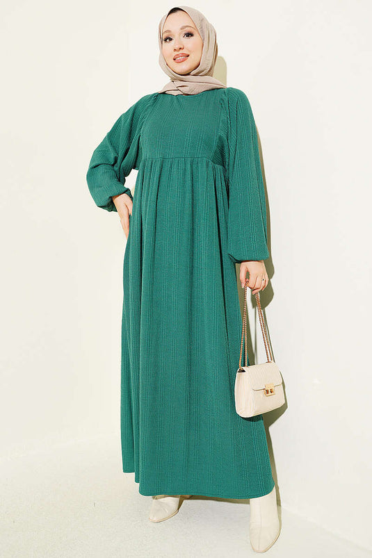 Robe En Tricot Ample Verte
