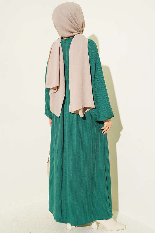 Robe En Tricot Ample Verte