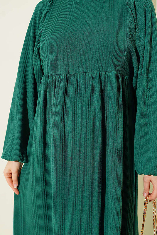 Robe En Tricot Ample Verte