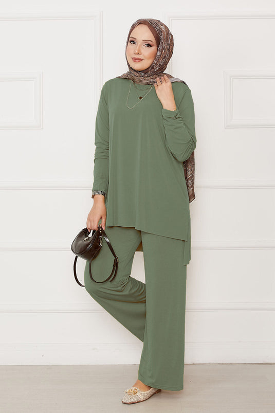 Salaş Rahat Kalıp İkili Sandy Takım Mint