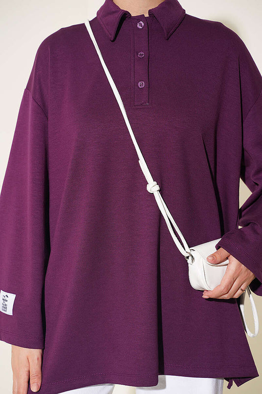 Loose Mor Loysha Tunic With Slit Detail