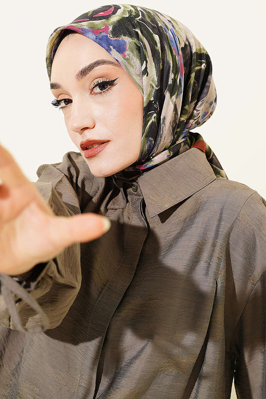 Foulard Sarmal Desen Élégance Brique