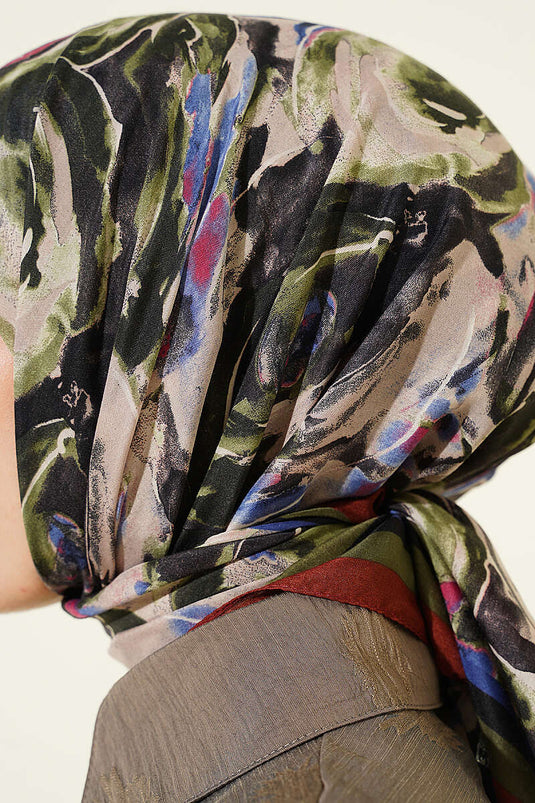 Foulard Sarmal Desen Élégance Brique