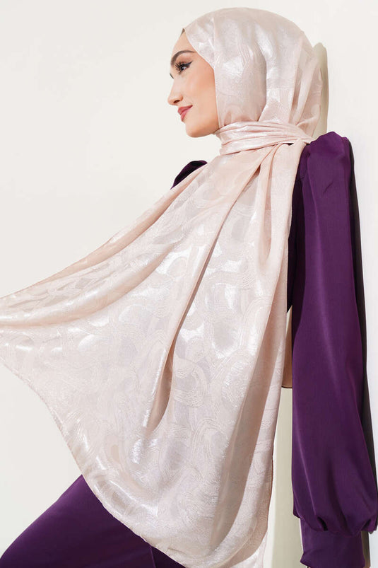 Sarmal Desen Jakar Melisa Şal Mocha -12