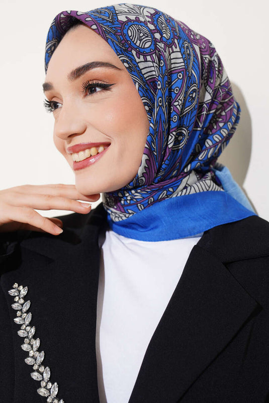 Bambusschal mit Spiralmotiv von Saks