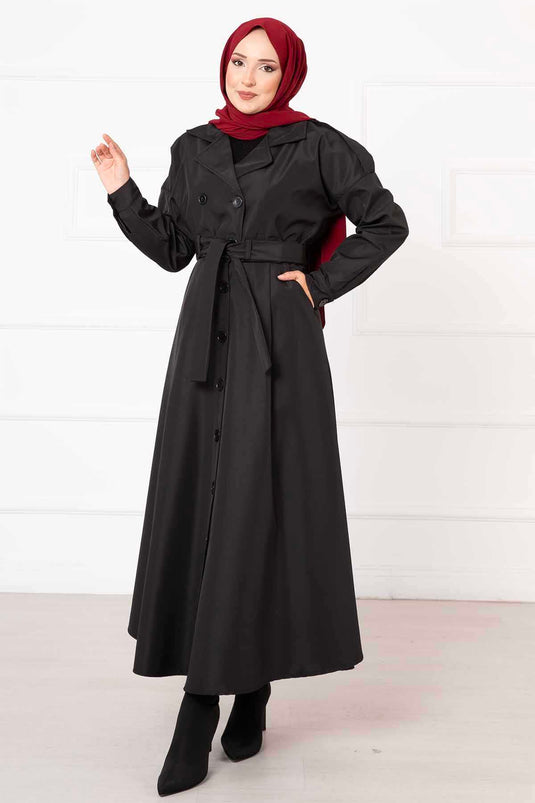 Skirted Crop Set Black