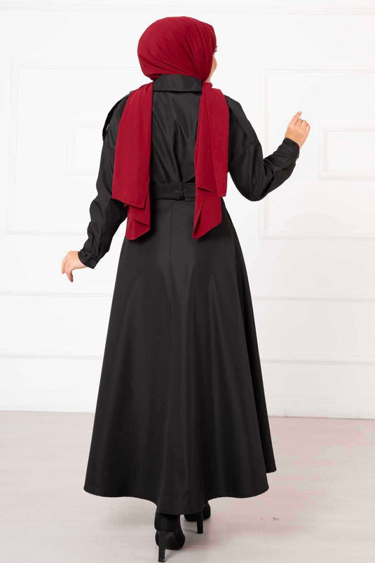 Skirted Crop Set Black