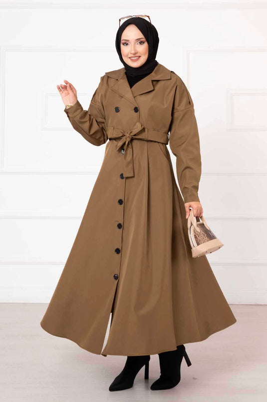 Skirted Crop Set Tan