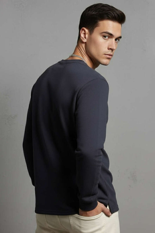 Sweat-shirt homme à col vélo Scuba anthracite