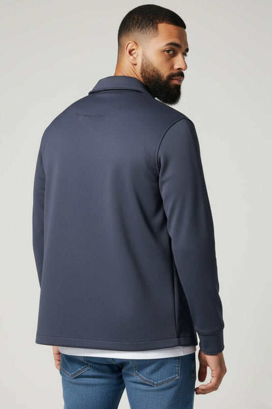 Chemise homme Scuba à boutons-pression anthracite