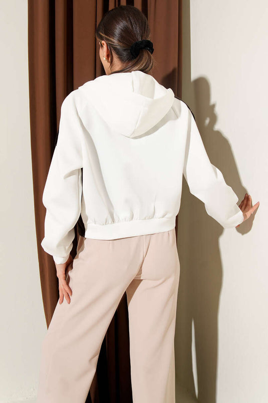 Scuba Kapüşonlu Kısa Trenç Kahve