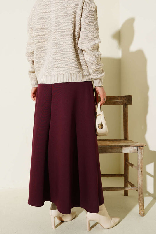 تنورة سكوبا مولانا بلون بورغندي