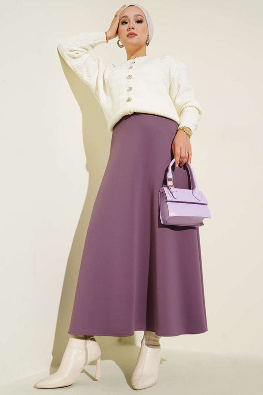 Scuba Mevlana Skirt Lilac