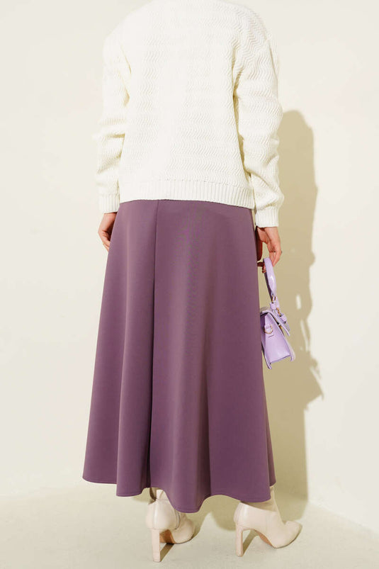 Scuba Mevlana Skirt Lilac