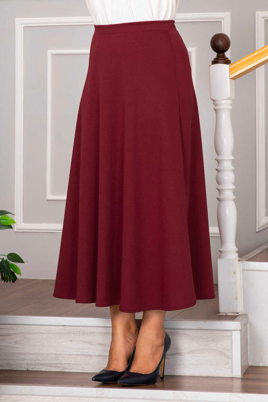 Jupe Hijab Mevlana En Crêpe Scuba Bordeaux