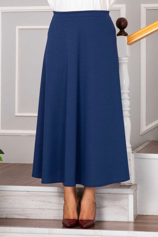 Jupe Hijab Mevlana En Crêpe Scuba Indigo