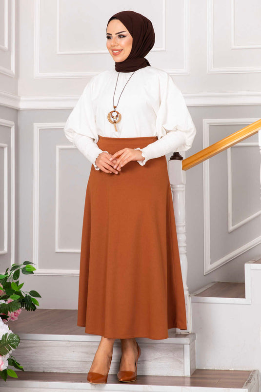 Jupe hijab Scuba Crêpe Mevlana Carreau