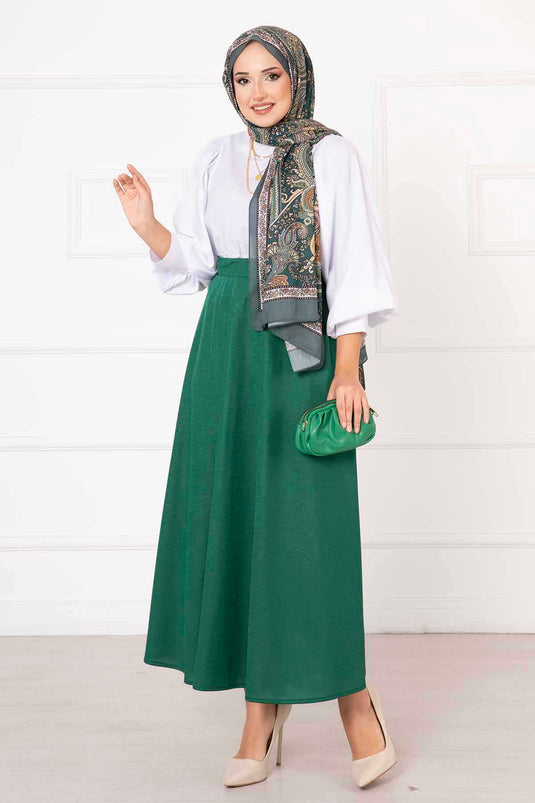 Jupe Hijab Scuba Mevlana Émeraude