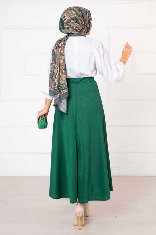 Jupe Hijab Scuba Mevlana Émeraude