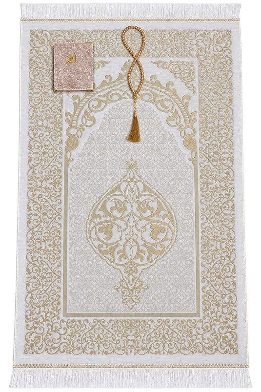 Beige Gebetsteppich-Set