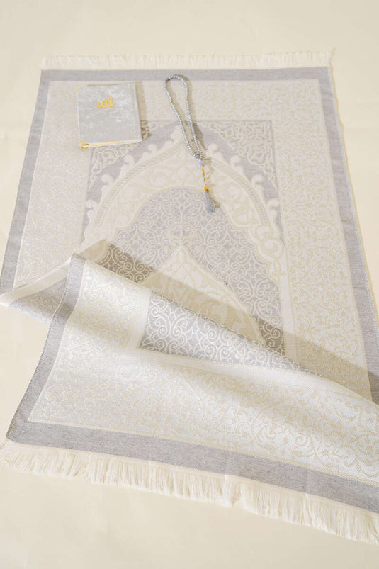 Prayer Rug Set Gray