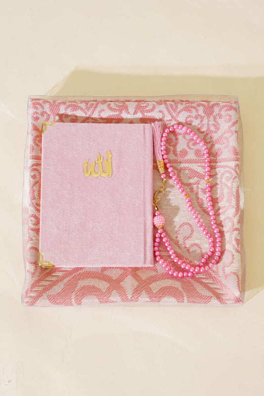 Prayer Rug Set Pink