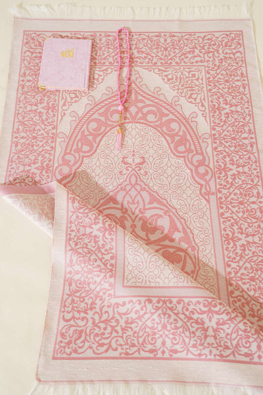 Ensemble de tapis de prière rose