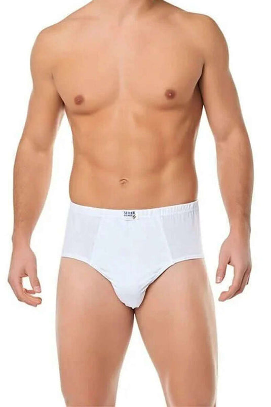 نجمة السحر 12 قطعة سروال داخلي رجالي أبيض