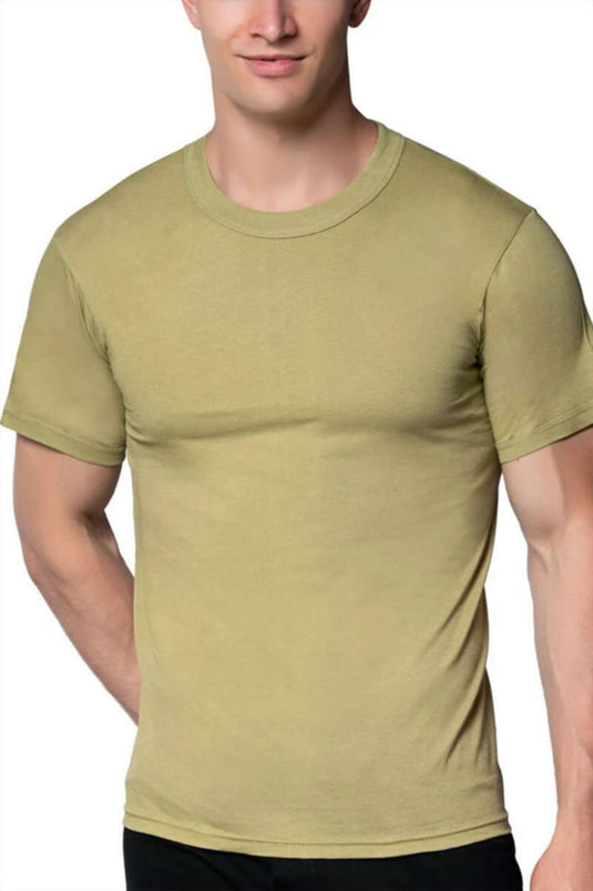 Body homme Morning Star en coton peigné, lot de 6, couleur kaki neuf