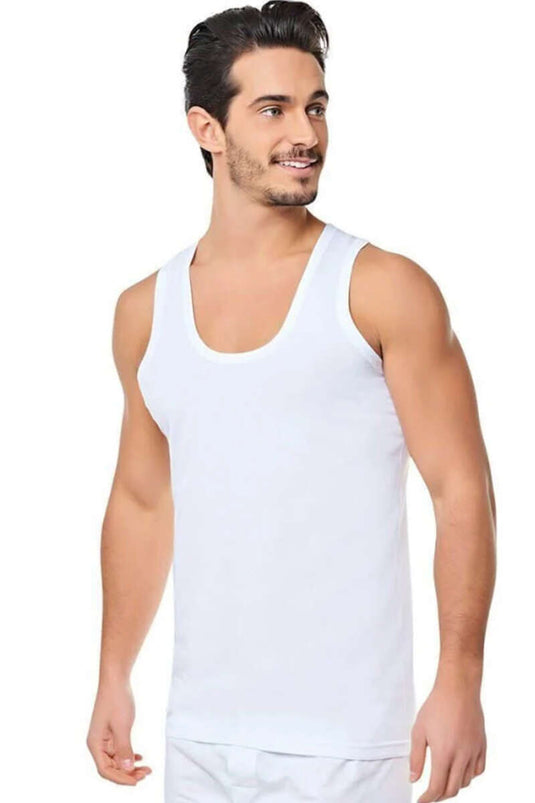 Seher Yıldızı Lot de 6 Maillots de Corps en Coton Blanc
