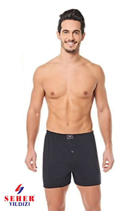 Morning Star Plain Boxer Gray