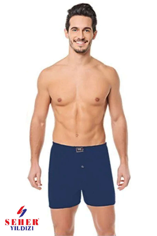 Morning Star Plain Underpants Navy Blue