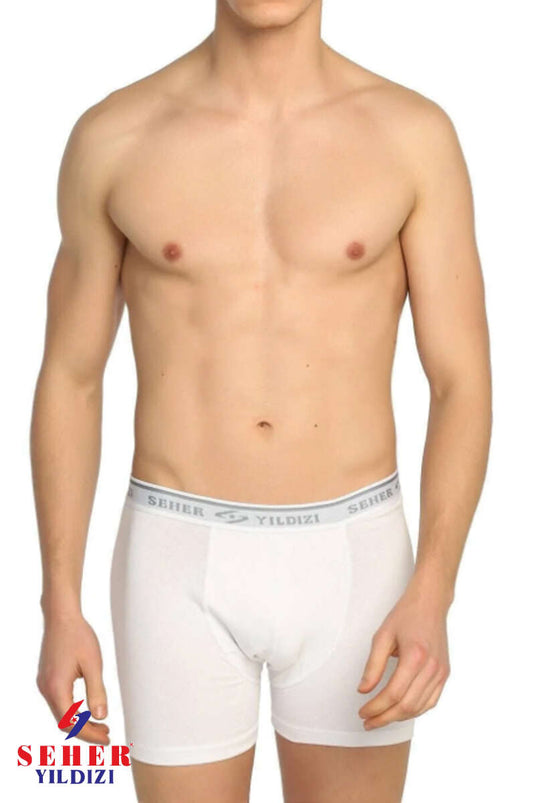 Seher Ster Heren Elastaan Onderbroek Wit