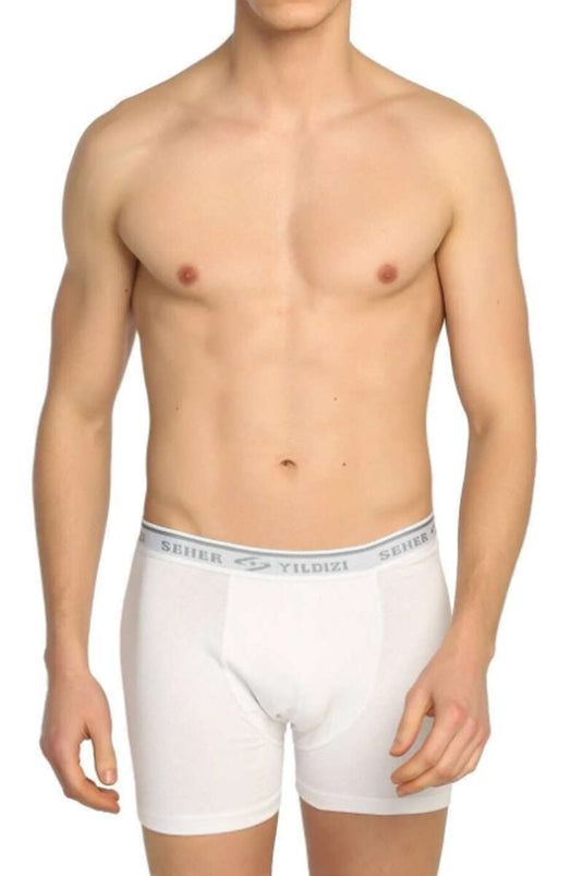 Seher Ster Heren Elastaan Onderbroek Wit