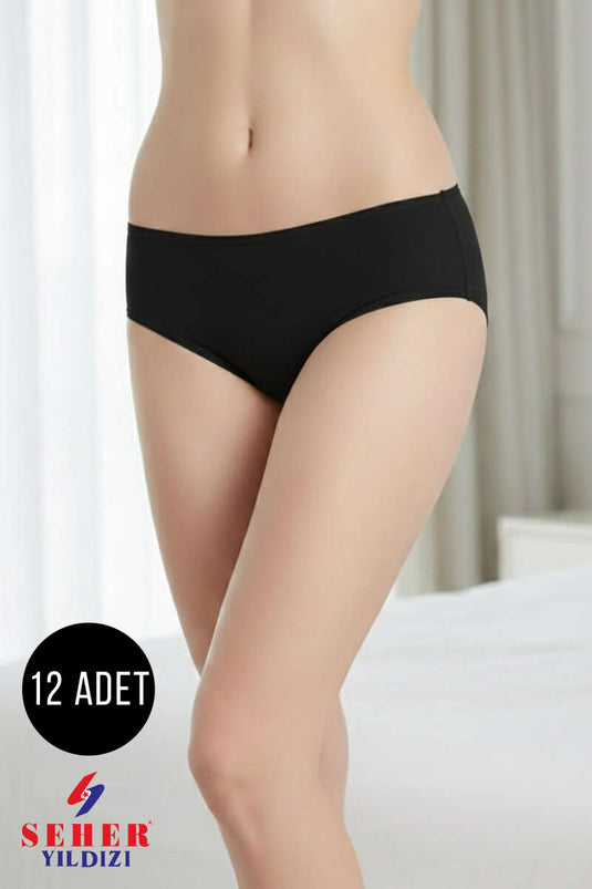 Morning Star Women 12-piece Ribbed Boat Neck Black