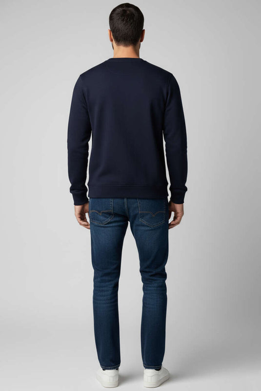 Sudadera con emblema de Thessaloniki Besse para hombre azul marino